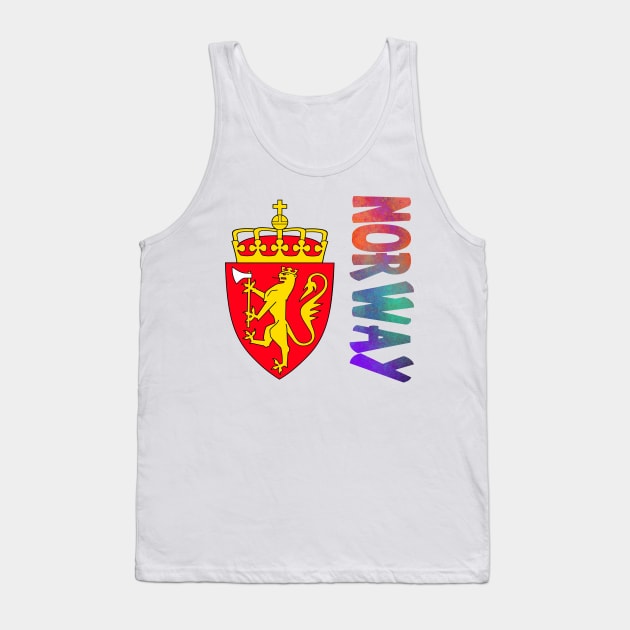 Norway Coat of Arms Design Tank Top by Naves